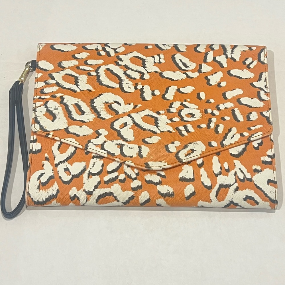 Ted Baker Lydiiaa leopard-print faux leather clutch